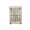 Steele Canvas Basket 20 BU Permanent Truck Natural Canvas w/Grey Vinyl - 3in Casters 9620CNATVGRYW3 - alternate 4